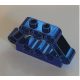 32333_BLUE Chrome BLUE Technic, Pin Connector Block 1 x 5 x 3  Part: 32333  Custom Chromed by Bubul