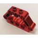 Chrome-RED Technic, Pin Connector Block 1 x 5 x 3 (R) Part 32333 Custom Chromed by BUBUL