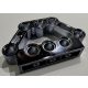 32333 Chrome TITAN Black Technic, Pin Connector Block 1 x 5 x 3 Custom Chromed by BUBUL