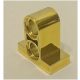 32530 Chrome Gold Technic, Pin Connector Plate 1 x 2 x 1 2/3 with 2 Holes (Double on Top)  Custom Chromed by BUBUL