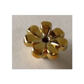   32606 Chrome Gold Friends Accessories Flower with 7 Thick Petals and Pin Custom Chromed by BUBUL