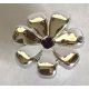 32606 Chrome Silver Friends Accessories Flower with 7 Thick Petals and Pin Custom Chromed by BUBUL