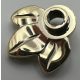 32607 |  Chrome Gold Plant Plate, Round 1 x 1 with 3 Layered Leaves or 5971 | Custom Chromed by BUBUL