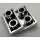 32803 Chrome Silver Slope, Curved 2 x 2 Inverted Custom Chromed by BUBUL