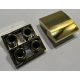 32803 Chrome Gold Slope, Curved 2 x 2 Inverted Custom Chromed by BUBUL