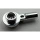 32828 Chrome Silver Bar 1L with 1 x 1 Round Plate with Hollow Stud  Custom chromed by BUBUL