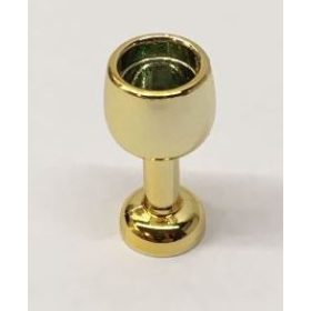   33061 Chrome Gold Minifig, Utensil Goblet Large Custom Chromed by BUBUL