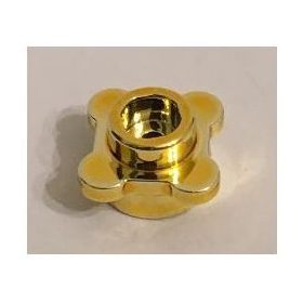   33291 Chrome Gold Plate, Round 1 x 1 with Flower Edge (4 Knobs) Part: 33291 or 28573 Custom Chromed by Bubul