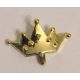 33322 Chrome Gold Minifig, Crown Tiara, 5 Points, Rounded Ends Custom Chromed by BUBUL