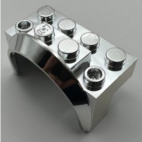   3387 | Vehicle, Mudguard 4 x 2 1/2 x 2 with Arch Round | Custom Chromed by Bubul