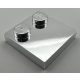 33909 | Chrome Silver Tile, Modified 2 x 2 with Studs on Edge | Custom Chromed by BUBUL