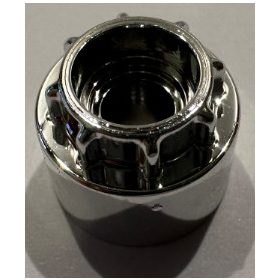   35186 Chrome Silver Technic Driving Ring Extension with 8 Teeth Inside and Outside  Custom chromed by Bubul