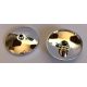 35394 Chrome Silver Dish 4 x 4 Inverted (Radar) with Open Stud Custom chromed by BUBUL 