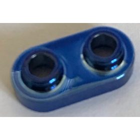   35480 Chrome Blue Plate, Modified 1 x 2 Rounded with 2 Open Studs 35480  Custom Chromed by BUBUL