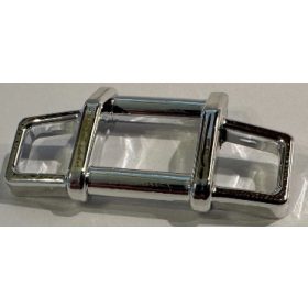   35654 Chrome Silver Bar 1 x 4 x 1 2/3 (Grille Guard / Push Bumper) Custom chromed by Bubul