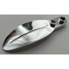   3565 | Plant Plate, Round 1 x 2 with Rounded Leaf | Custom Chromed by Bubul