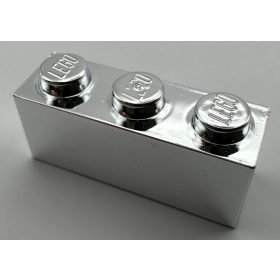   3622, 45505 | Chrome Silver Brick 1 x 3 | Custom Chromed by BUBUL