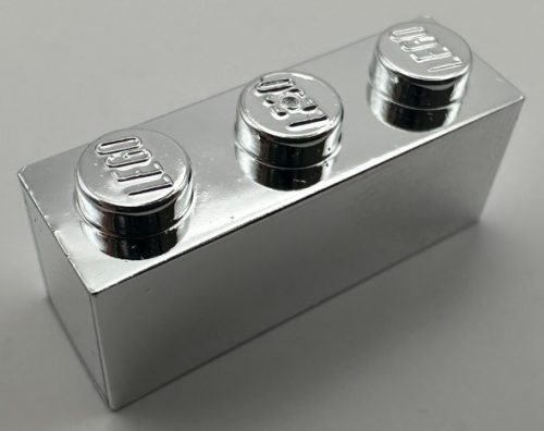 3622, 45505 | Chrome Silver Brick 1 x 3 | Custom Chromed by BUBUL