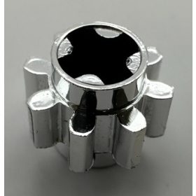   3647 Chrome Silver Technic, Gear 8 Tooth Type 1   Custom chromed by Bubul