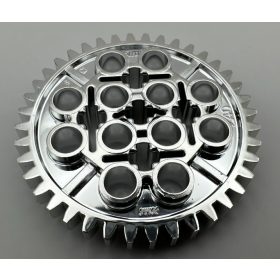   3649 Chrome Silver Technic, Gear 40 Tooth or 34432 chromed by Bubul
