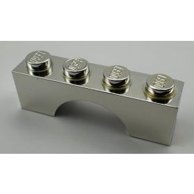   3659 Chrome Silver Brick, Arch 1 x 4  Part: 3659  Custom Chromed by Bubul