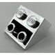 3660 Chrome Silver Slope, Inverted 45 2 x 2  3660 Custom Chromed by BUBUL