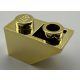 3665 Chrome Gold Slope, Inverted 45 2 x 1 Custom Chromed by BUBUL