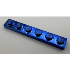 3666 | Chrome Blue Plate 1 x 6  | Custom Chromed by Bubul