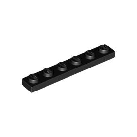 3666 | NEW LEGO Plate 1 x 6 Black