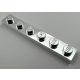 3666 | Chrome Silver Plate 1 x 6  | Custom Chromed by Bubul