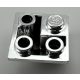 Chrome Silver Slope, Inverted 45 2 x 2 Double Convex  3676 Custom chromed by BUBUL
