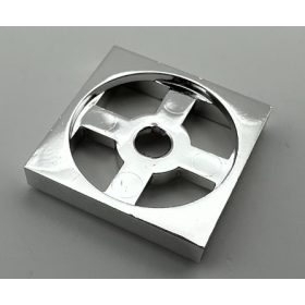   3680 Chrome Silver Turntable 2 x 2 Plate, Base Custom Chromed by BUBUL