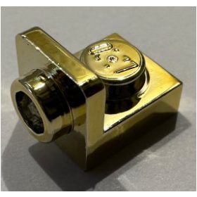   36840 Chrome Gold Bracket 1 x 1 - 1 x 1 Inverted  Custom Chromed by BUBUL