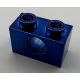 3700 | Chrome Blue Technic, Brick 1 x 2 with Hole | Custom Chromed by Bubul