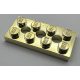 3709 | Technic, Plate 2 x 4 with 3 Holes | Custom Chromed by Bubul