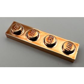 3710 | Chrome COPPER Plate 1 x 4 | Custom chromed by Bubul