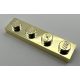 3710 | Chrome GOLD Plate 1 x 4 | Custom chromed by Bubul