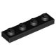 3710 | NEW LEGO Plate 1 x 4 Black