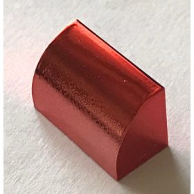   37352 | Chrome Red Brick, Modified 1 x 2 x 1 No Studs, Curved Top | Custom Chromed by BUBUL