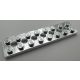 3738 | Chrome Silver Technic, Plate 2 x 8 with 7 Holes | Custom Chromed by Bubul