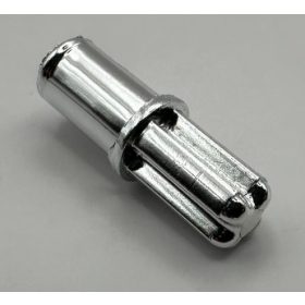   3749 Chrome Silver Technic, Axle Pin without Friction Ridges Lengthwise  3749 or 6562  Custom chromed by BUBUL