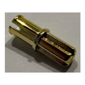   3749 Chrome Gold Technic, Axle Pin without Friction Ridges Lengthwise  3749 or 6562  Custom chromed by BUBUL
