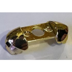   37614 Chrome Gold Minifigure Armor Shoulder Pads Ridged Custom Chromed by BUBUL