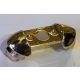 37614 Chrome Gold Minifigure Armor Shoulder Pads Ridged Custom Chromed by BUBUL