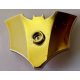 37720a Chrome Gold Minifigure, Weapon Batarang, Shield Size with Stud on Front Custom Chromed by BUBUL