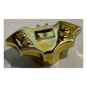   37720b Chrome Gold Minifigure, Weapon Batarang, Very Small Custom Chromed by BUBUL