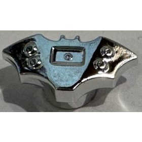   37720b Chrome Silver Minifigure, Weapon Batarang, Very Small Custom Chromed by BUBUL