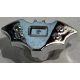 37720b Chrome Silver Minifigure, Weapon Batarang, Very Small Custom Chromed by BUBUL