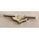 37720c Chrome Silver Minifigure, Weapon Batarang with Bar Ends Custom Chromed by BUBUL