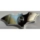 37720e Chrome Silver Minifigure, Weapon Batarang, Wide with Stud on Front Custom Chromed by BUBUL
